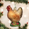 Old World Christmas Ornaments: Farm Animals Glass Blown Ornaments for Christmas Tree,Spring Chicken