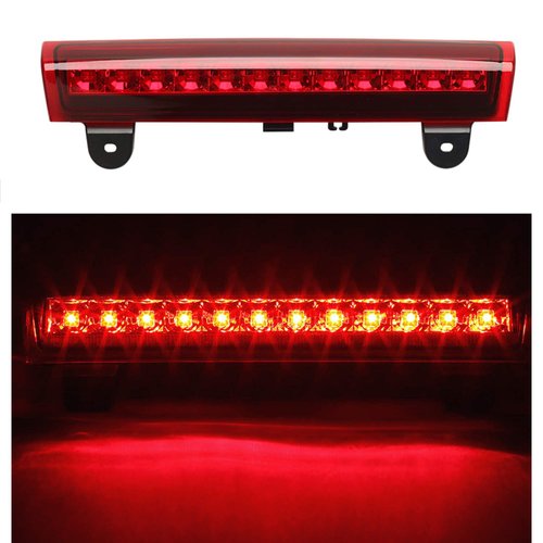 HUSUKU High Mount 3rd Third Brake Light Cargo Light Fits For Chevrolet Tahoe GM/Suburban/GMC/Yukon 2000-2006 LED Rear Cargo Light/Stop LED Light (Red Housing)