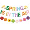 Spring is in The Air Banner Easter Decorations for The Home Easter Banner for Fireplace Spring Party Decorations Hello Spring Banner Happy Easter Decorations