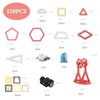 AOMACO 128PCS Magnetic Tiles 3D Castle Magnetic Building Blocks STEM Learning Toys for Kids Magnet Stacking Blocks for Girls & Boys Brain Development Preschool Educational Toys Gift