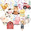 Farm Animals Streamers - Charming Barnyard Party Decorations for a Fun and Rustic Celebration
