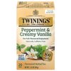 Twinings of London Tea Herbal Buttermint, Caffeine Free Peppermint Tea Blend with Natural Mint and Vanilla Flavor, 20 Individually Wrapped Tea Bags 