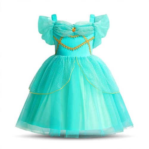Dressy Daisy Arabian Princess Costumes Birthday Fancy Halloween Party Tulle Dress for Little Girls Size 5 to 6