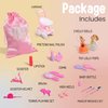FabuKiddie Pink Toddler Play Mat for Girls - Foldable Kids Playmat Bundle with Toys, Dolls, Bag and 6 Stations to Visit - Kids Play Mat - Floor Mats for Kids Playroom - Playmats for Toddlers, Kids Mat