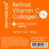 Vitamin C + Retinol + Collagen | Super Charged Anti-Aging Cream for Face | Pharmaceutical Grade Quality | Helps Smooth & Plump Fine Lines & Wrinkles & Brightens for Younger Skin (1 oz)