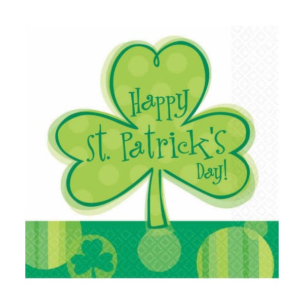 Amscan Happy Shamrocks Beverage Napkins (16ct)