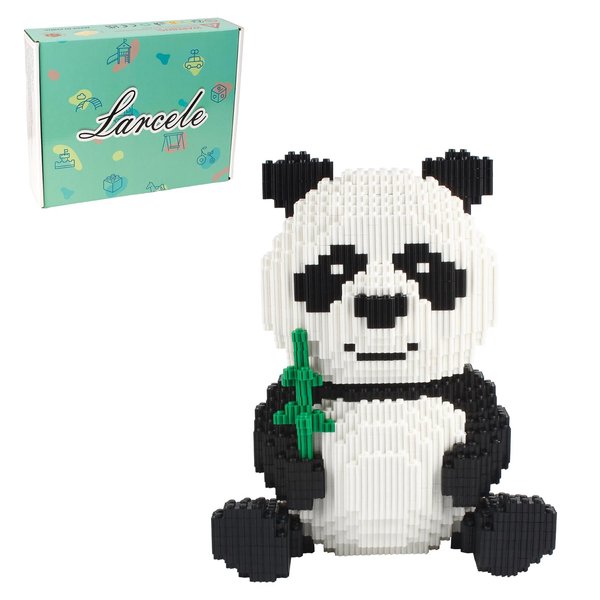 Larcele Panda Micro Building Blocks Animal Mini Building Toy Bricks, 3689 Pieces KLJM-02 (Model 2840)