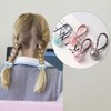 20 Pcs Children Elastic Hair Ties Blingbling Cute Candy Color Hair Bands Girls Hair Ring Soft Ponytail Holder Hair Accessories for Infants Toddlers Kids Teens