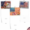 The Best Card Company 10 Assorted Thank You Note Cards Boxed Set 4 x 5.12 Inch with Envelopes (10 Designs, 1 Each) Artful Flags M6580TYG