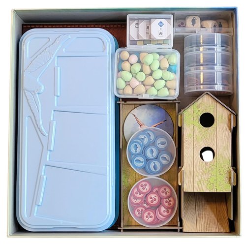 PRODUCT80 BitsBins Organizer for Wingspan Base Game, Organizes Tokens Easily and Fits in Game Box, Board Game Accessories for Components of Wingspan