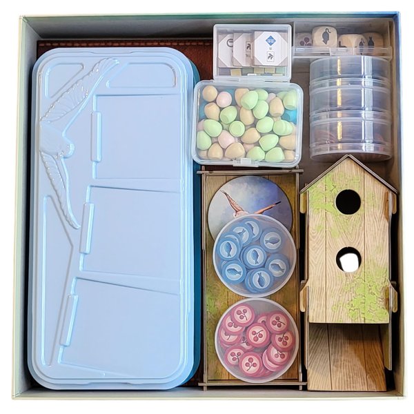 PRODUCT80 BitsBins Organizer for Wingspan Base Game, Organizes Tokens Easily and Fits in Game Box, Board Game Accessories for Components of Wingspan