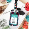 ID Badge Holder with Lanyard Christmas Decoration, Retractable Badge Holders Reels with Lanyards Adjustable, for Women Kids Teacher Nurses Doctor Student