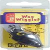 Brad's Killer Fishing Gear Wee Wiggler Black and Metallic Silver Fishing Lure