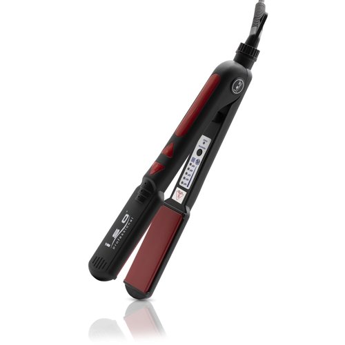 ISO Beauty ISOTRB-214 Taichi 1.5' Tourmaline-Infused 100% Solid Ceramic Flat Iron - Red & Black