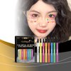 Saimtiur 8 Colors UV Neon Liquid Eyeliner Pencil Colored Liners Set Kit Body Face Eyes Makeup Colorful Painting Long Lasting Waterproof Smudge-proof Christmas Xmas Halloween Festival Party Gift