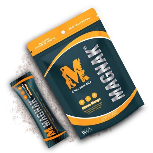 Electrolytes Powder Mix, Recovery Drink for Workouts, Sports & Training, Hydration and Energy Drink Mix w/Magnesium, Potassium, Sodium & More, Gluten Free, Citrus Mango, 16 Sticks - Magnak