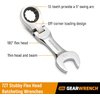 GEARWRENCH 7 Piece 72-Tooth 12 Point Stubby Flex Head Ratcheting Combination SAE Wrench Set | 9570