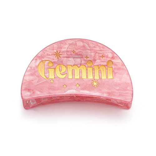 Gemini Zodiac Acrylic Claw Clip for Women, Zodiac Medium Hair Clips for Thick & Thin Hair, Astrology Non-slip Banana Hair Barrettes Clips Birthday Party Gift, Cute Horoscope Hair Accessory Supplies