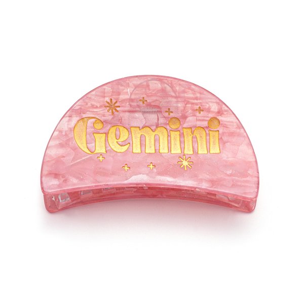 Gemini Zodiac Acrylic Claw Clip for Women, Zodiac Medium Hair Clips for Thick & Thin Hair, Astrology Non-slip Banana Hair Barrettes Clips Birthday Party Gift, Cute Horoscope Hair Accessory Supplies
