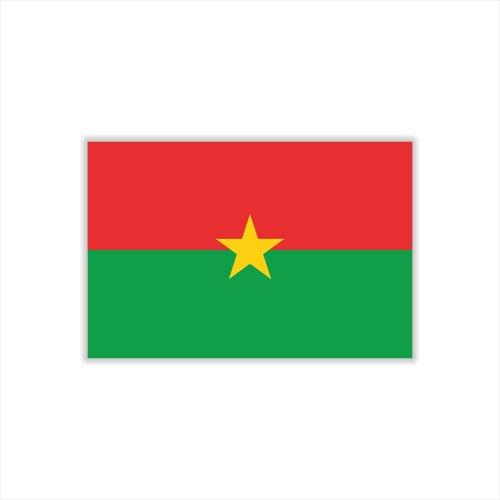 Womaha 30 Temporary Burkina Faso Flag Tattoos Fans Face Tattoo Stickers for Adults Kids Group Activity Props