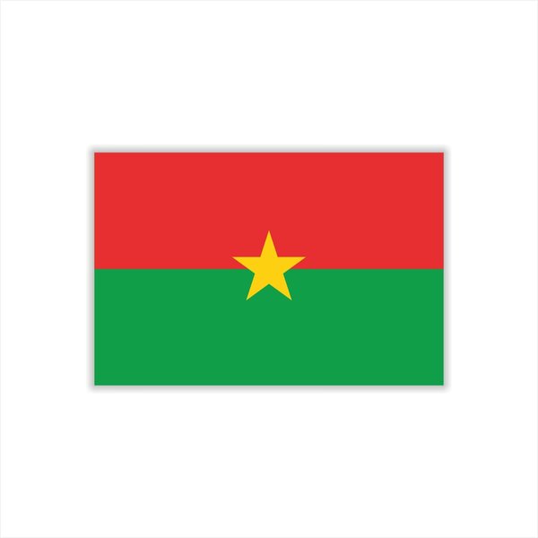 Womaha 30 Temporary Burkina Faso Flag Tattoos Fans Face Tattoo Stickers for Adults Kids Group Activity Props