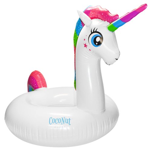 CocoNut Float Magical Unicorn Pool Float – Jumbo Inflatable Pool Ring – Durable Long Lasting Lounge Tube and Water Toy – Fun Decoration for Parties, Events – Ages 8+ Years