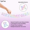 Its Me Hi Im The Birthday Girl Its Me Banner, Glitter Iridescent Popular Birthday Party Decorations Banner With Plastic Table Cloth Disposable 54" x 108", Its A Girl Garland for Party Decorations
