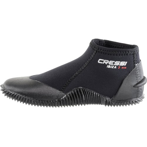 Cressi Unisex's Black/Black Diving Boots, US Man 8 | US Lady 9