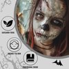 BOBISUKA Halloween Zombie Makeup Kit with 4 Colors Face Body Paint & Applicator, Fake Blood, Liquid Latex and Scar Wax SFX Makeup Set for Vampires Wounds Clown Cosplay Special Effects Makeup