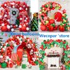 144 Piece Christmas Balloon Garland Arch kit with Xmas Red Gold Fresh Green and Dark Green Balloon Candy Balloons Gift Box Balloons Red Star Balloons for Christmas Party Decorations