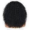 Annivia Curly Lace Front Wigs for Black Women Short Curly Lace Front Wig Pre Plucked with Babyhair, Natural Looking Synthetic Kinky Afro Short Curly Frontal Hair Wig 16inch（Natural Black,13×4）