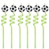 12 Pack Drinking Staws Soccer Ball Party Supplies Soccer Theme Party Favors