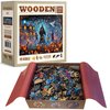 WOODEN.CITY Grim Reaper's Halloween 1000 Piece Wooden Puzzle - Spooky Fun for Puzzle Enthusiasts