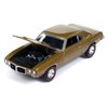 Round 2 1969 Firebird Royal Bobcat Antique Gold Metallic Vintage Muscle Limited Edition 1/64 Diecast Model Car by Auto World 64432-AWSP152B