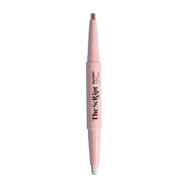 Half Caked The Script Primer + Lip Liner - Dual-Ended, Retractable Lip Conditioner and Waterproof Gel Lip Liner - Vegan & Cruelty-Free, 0.11g (AM to PM)