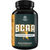 BCAA Branched Chain Amino Acids Supplement Natural Muscle Builder Pure Energy Booster and Workout Exercise Support for Men and Women Boost Recovery L-Leucine L-Valine 60 Tablets - 20 Servings