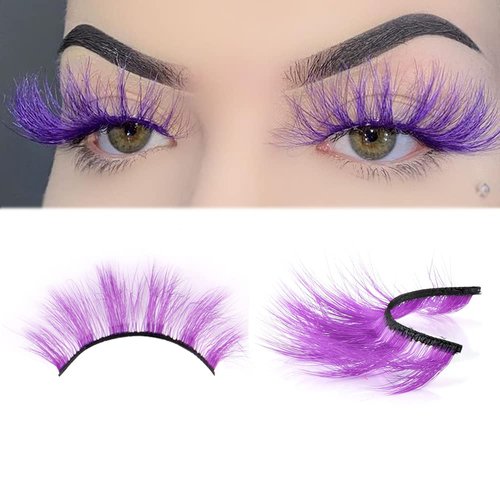 Kisslily 5 Pairs 18mm 3D Mink Lashes Pack Fluffy Mink Eyelashes Extension Multi Pack Handmade Reusable Criss-cross Thick Mink Lashes Bulk (L907)