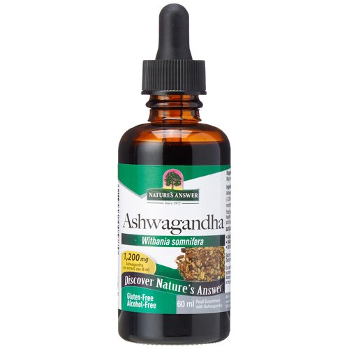 Nature's Answer Ashwagandha Root | Herbal Supplement Maintain Healthy Immune Function | Supports Body Against Stress | Gluten-Free, Alcohol-Free & Vegan 2oz