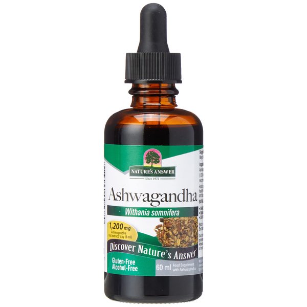 Nature's Answer Ashwagandha Root | Herbal Supplement Maintain Healthy Immune Function | Supports Body Against Stress | Gluten-Free, Alcohol-Free & Vegan 2oz