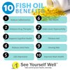 See Yourself Well Liquid Omega 3 Fish Oil - High Potency 5000mg - 2000mg EPA, 1000mg DHA. Promotes Brain, Eye, Heart, Joint & Immune Health. Natural Triglyceride. 237ml / 8oz - 48 Servings. Mango