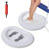 2 Pack Inflatable Pool Foot Bath Basin-Folding Pool Foot Wash Basin Tub-Portable Foot Bath Basin Pool for Outdoor Backyard and Swimming Pools