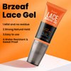 Brzeaf Lace Bonding Gel, Extreme Hold Lace Gelly, Gentle & Safe Formula, New Brush Head Design, Lace Glue & Wig Glue, Temporary Lace Gel for Wigs, Wonder Bond Holding Gel