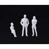 DS. DISTINCTIVE STYLE Unpainted Figures 1:50 Scale 100 Pieces Assorted Poses Miniature People for Architectural Layout Project O Scale Model Trains Railroads Home Bonsai Decor
