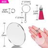 Acrylic Keychain Blanks, Shynek 100Pcs Key Chain Hardware Supplies for Craft Set with Acrylic Blanks, Key Rings, Tassels and Jump Rings for Vinyl Projects, DIY Keychain Supplies