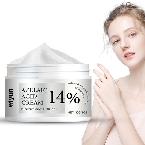 14% Azelaic Acid Cream - Azelaic Acid Serum, Premium Azelaic Acid Facial Cream Redness Relief for Face, Azelaic Acid for Face Balances Excess Sebum with Niacinamide & Vitamin C for All Skin Types 1 Oz