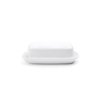 Fox Run Butter Dish, White Stoneware