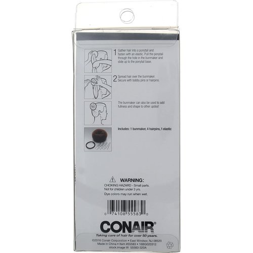 Conair Bun Maker Kit for All Hair Types 6pc, 2.2 Ounce