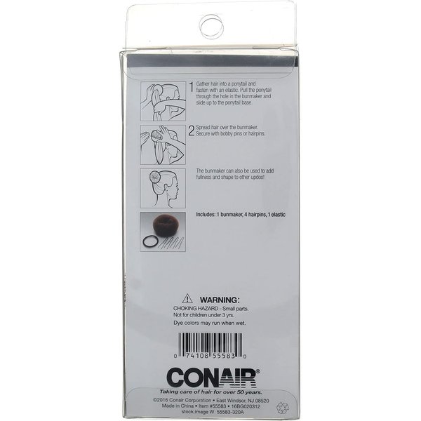 Conair Bun Maker Kit for All Hair Types 6pc, 2.2 Ounce