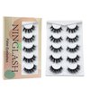 False Eyelashes Mink Lashes Fluffy Dramatic 20mm Long Faux Mink Eyelashes D Curl Wispy Fake Lashes Pack Look Like Extension