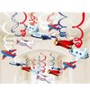 Packingmaster 30Ct Airplanes Hanging Swirl Home Decorations for Airplane Themed Birthday Baby Shower Party Supplies